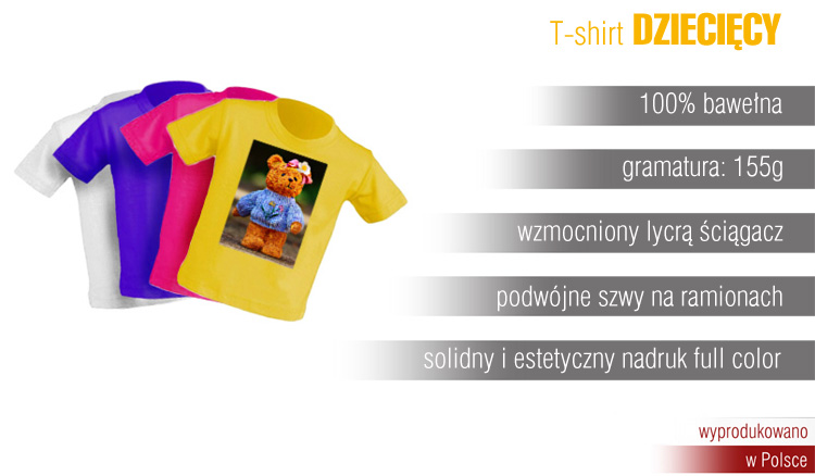 t-shirty dziecięce z nadrukiem