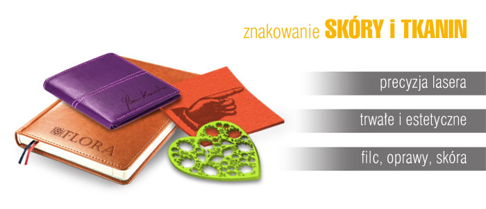 grawerowanie sk&oacute;ry i materiał&oacute;w